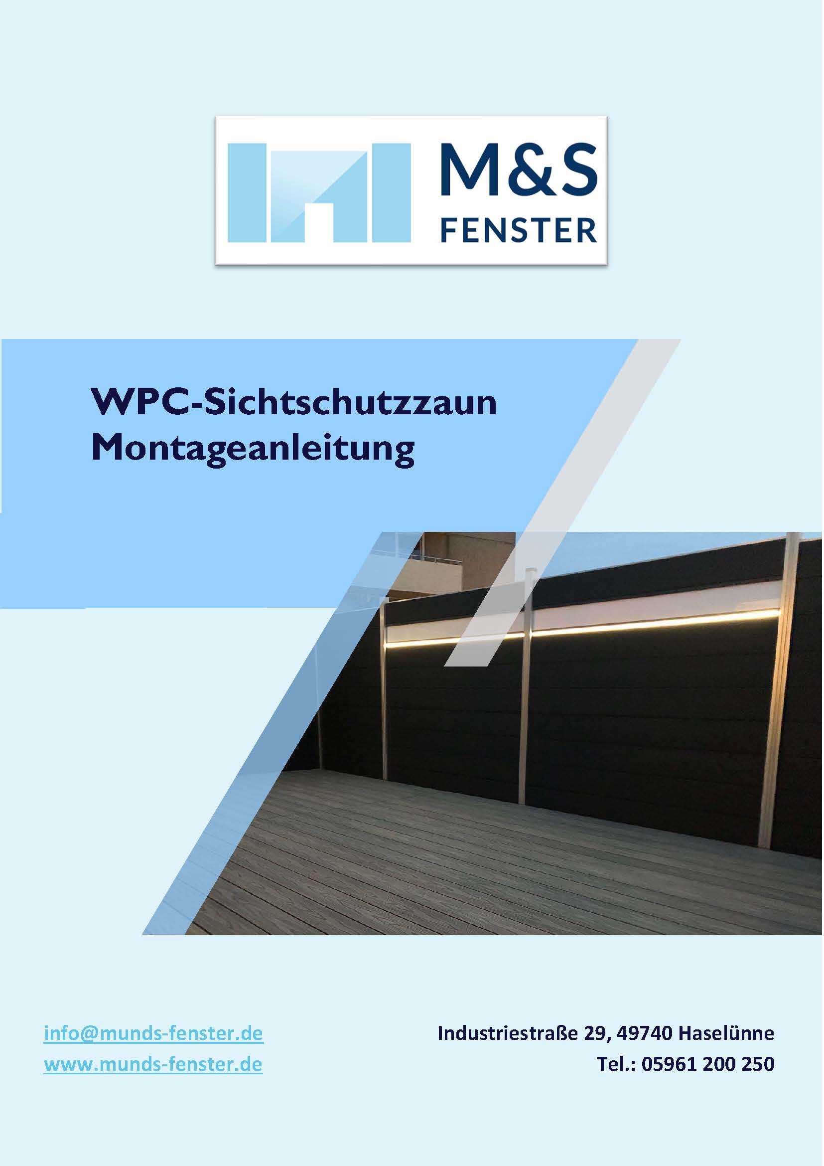 WPC-Dielen Montageanleitung