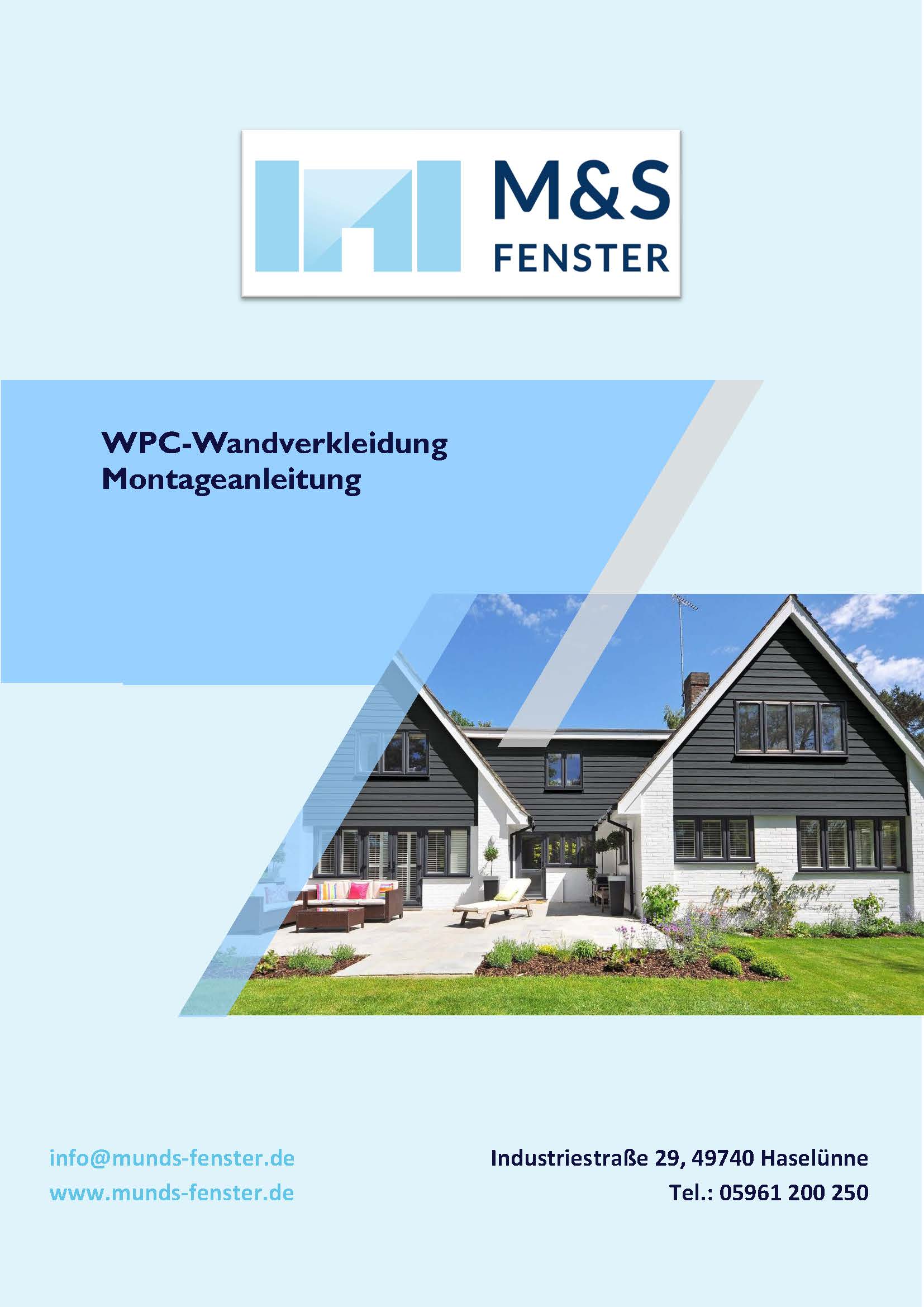 WPC-Dielen Montageanleitung