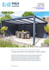 M & S Fenster GmbH | Terrassenüberdachung