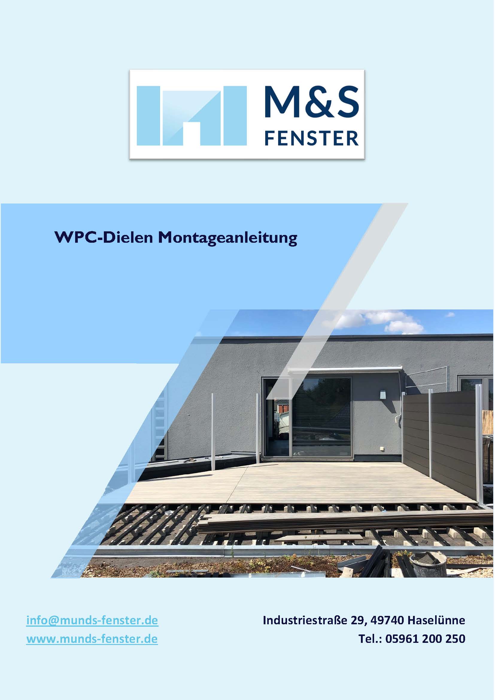 WPC-Dielen Montageanleitung